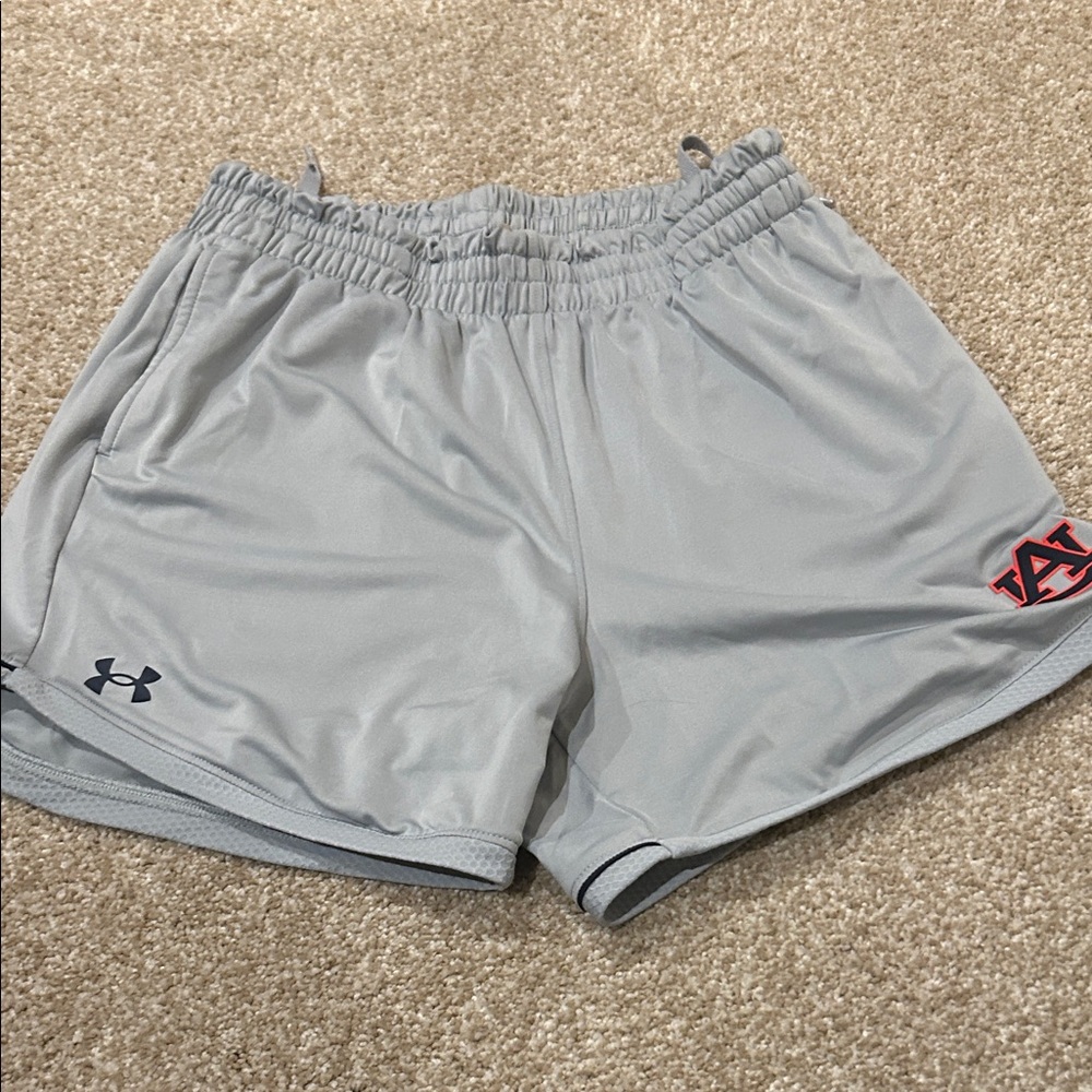 Auburn University Under Armour Light Gray Athletic Shorts (XS women’s)